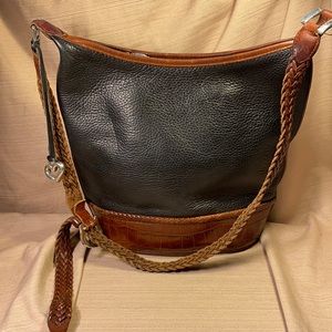 Brighton large leather bucket bag hardly worn